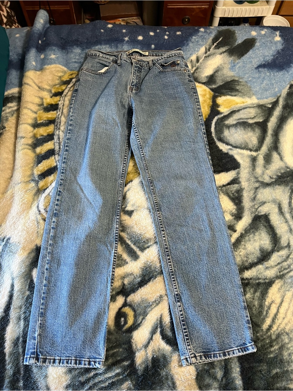 Harley-Davidson Light Blue Women's Straight-Leg Jeans